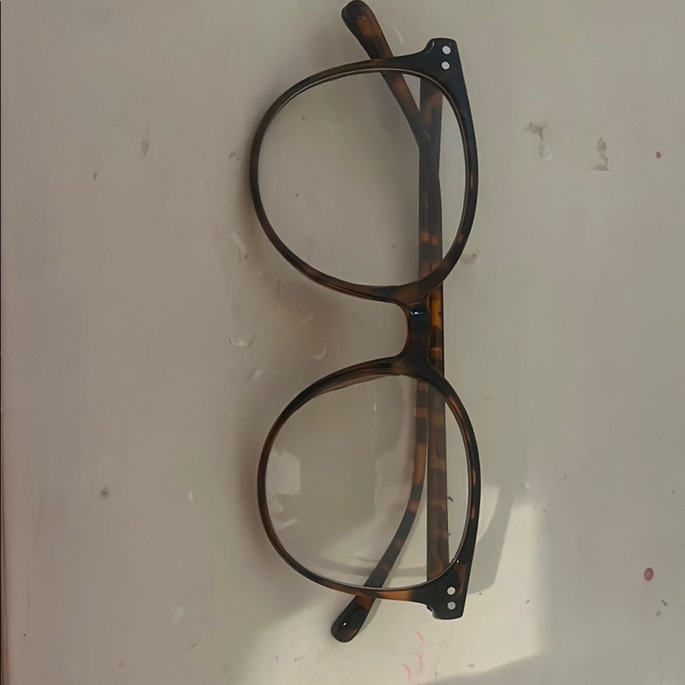 Round Tortoiseshell Blue-light Glasses